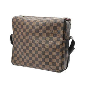 Louis Vuitton Canvas Naviglio Bag Shoulder Damier Brown